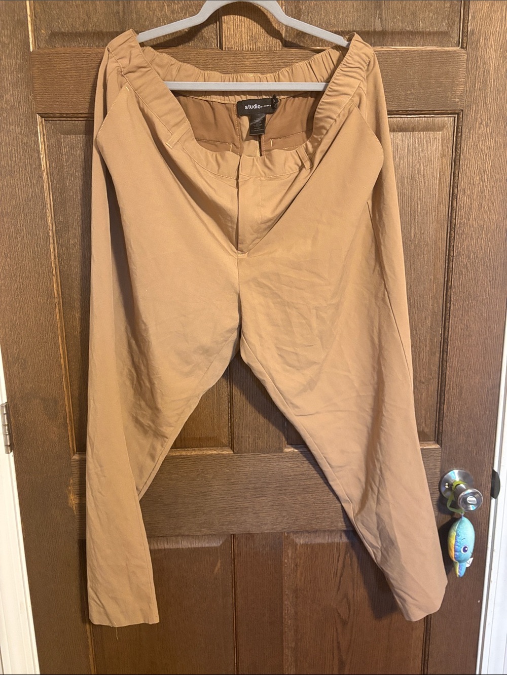 Studio 1940 Tan Pull-On Chinos